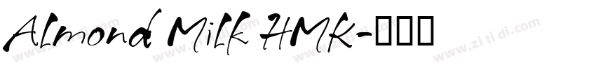 Almond Milk HMK字体转换